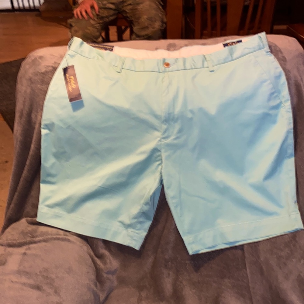 Polo Shorts, light green, New With Tags, size-xxl